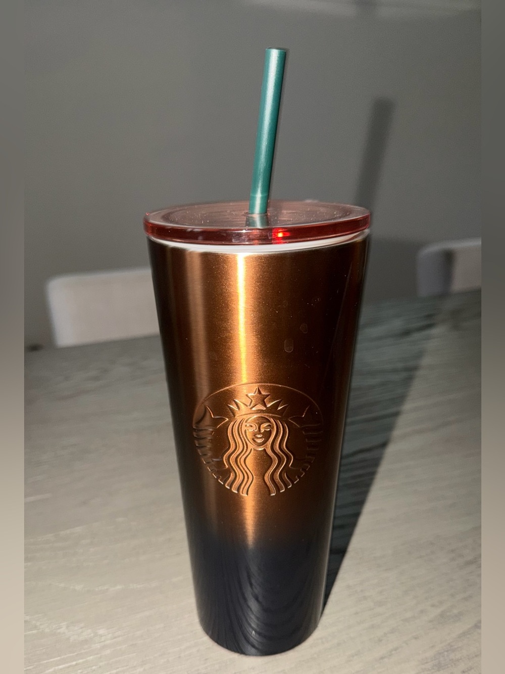 Starbucks 2024 Metallic Ombré Stainless Steel Cold Cup Tumbler (24 oz / Venti)